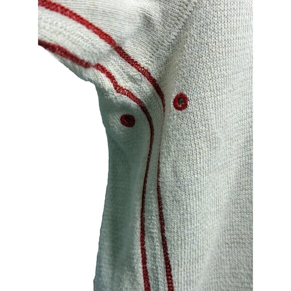 Tommy Bahama Men's Large Red Sox 1/4 Zip Cream Pullover Sweater Knit MLB Cotton - Picture 6 of 10